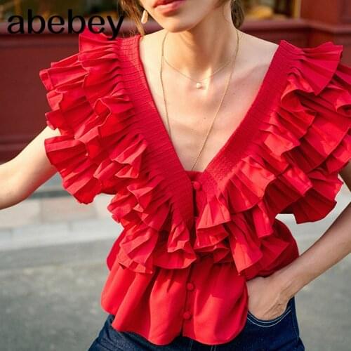 Abebey Red Blouses