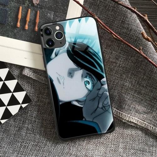 Satoru Gojo Eyes Jujutsu Kaisen Anime Soft Silicon Glass Phone Case for IPhone SE 6s 7 8 Plus X Xr Xs 11 12 Mini Pro Max Samsung