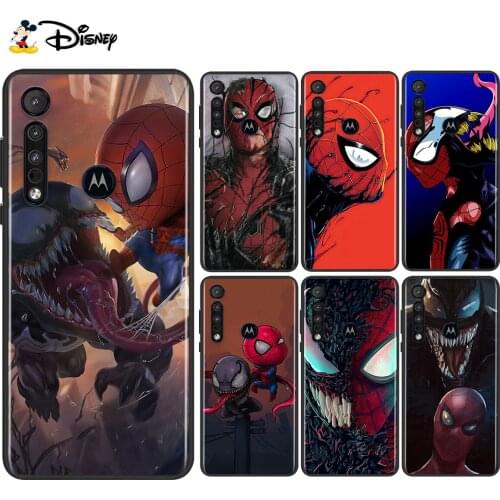 Venom and Spiderman For Motorola Edge G Stylus ONE Fusion Marco Hyper G9 G8 E7 E6 Plus PLAY Power Lite Phone Case