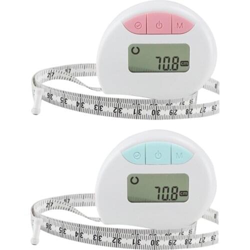 Digital Body Circumference Tape W/ Bluetooth Waist Biceps Measurement w/ Auto-Locking and Retractable