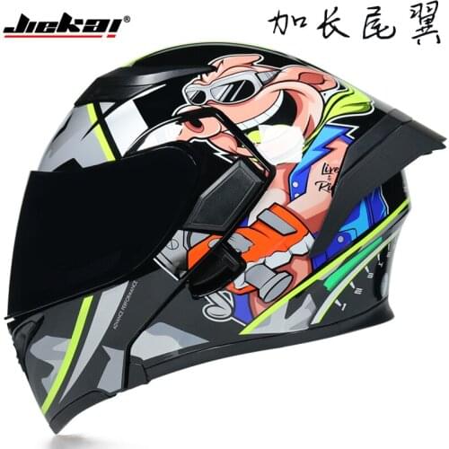 Jiekai drive car helmet, module, dual target motorcycle, full face safety helmet