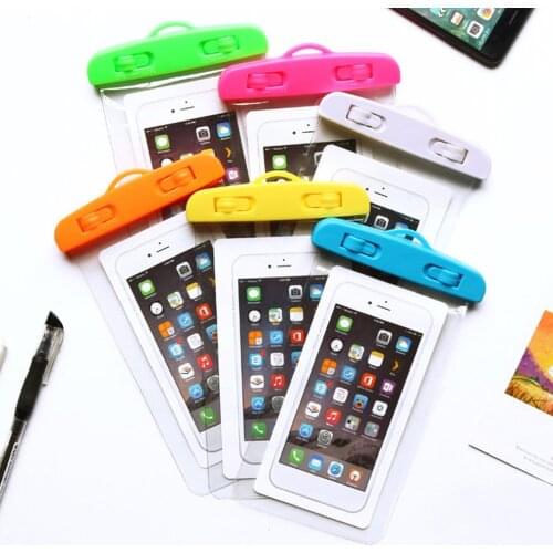 Summer Luminous Waterproof Pouch Swimming Gadget Beach Dry Bag Phone Case Cover Camping Skiing Holder For Cell Phone 3.5-6Inch