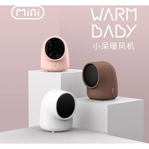 SOTHING Mini Warmbaby Fan Heater Desktop Warm Electronic Heater Cute Small Portable Warmer Machine for Winter Home Office Heater