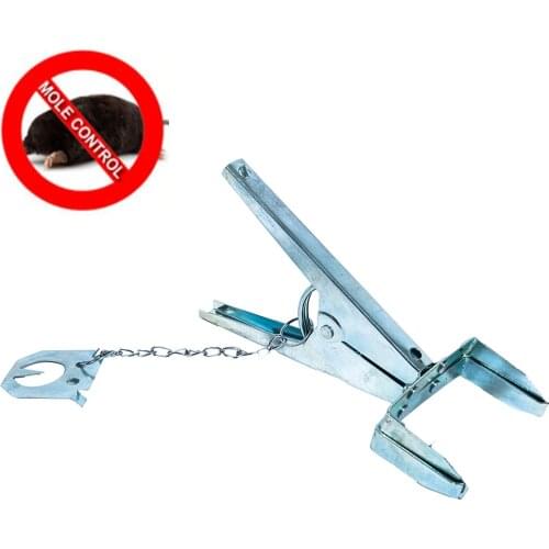 HHS 1Pcs Reusable Mole Trap Control Durable Claw Easy Setup Small animals Catching Scissor Traps Eliminator For Garden farm