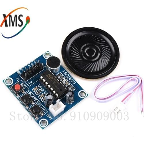 1pcs ISD1820 recording module voice module voice board telediphone module board with Microphones + Loudspeaker for new