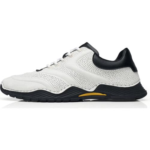 MonchYu Men's White Sneakers