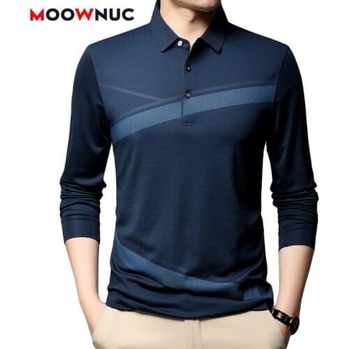 2021 Fashion Polo Male High-Quality Summer Short Sleeve Polo Shirt Men Solid Business Casual Youth Hombre Ventilation MOOWNUC