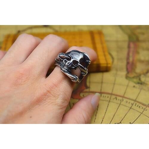 Titanium steel tiger head ring mens ring jewelry new products free shipping