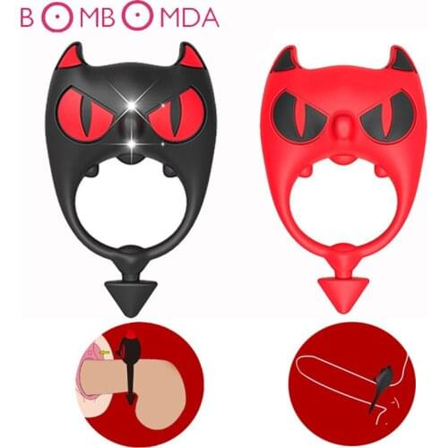 Male Vibrating Cock Ring Delay Ejaculation Penis Rings Enlargement Sleeve Vibrator Sex Toys For Men Clitoral Stimulator Sex Shop