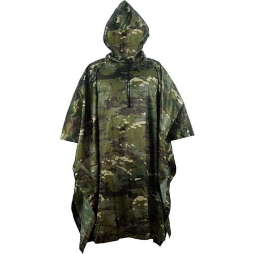 New Arrival Impermeable Raincoat Poncho Outdoor Military Tactical Rainwear Camping Hiking Hunting Ghillie Suits Travel Rain Gear