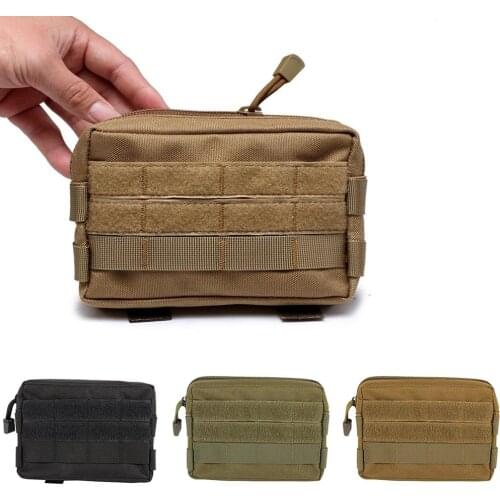 Mini Nylon Tactical Military Modular Molle Pouch Waist Bag Camo Multifunction Casual Waist Pack Utility Tools Mobile Phone Case