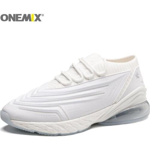 Onemix Women Running Shoes Breathable Sneakers Air Cushion Shoes Womens High-Tech Sport Shoes Elastic Anti-Skid Sports Shoes