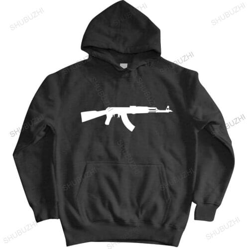 Autumn winter hoodies AK-47 Kalashnikov AK47 hoodies Sticker Bomb Sticker itself warm coat men brand hoody
