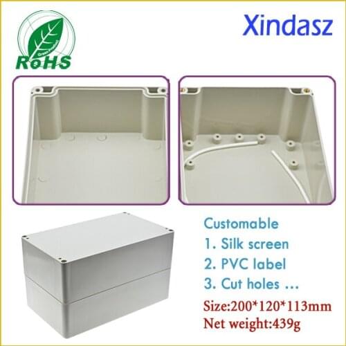 200*120*113mm plastic enclosure for electronic box waterproof plastic box for electronic project