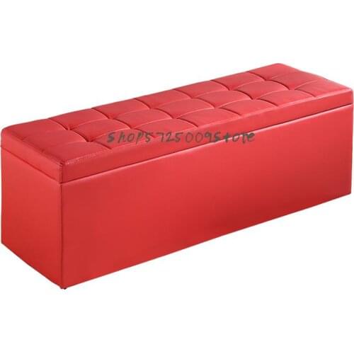 Clothing Store Sofa Rest Can Sit Storage Shoes Stool Household Door Bed Tail Rectangular Strip Storage Artifact