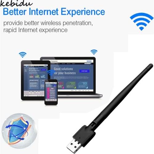 Dropship kebidu 150M USB 2.0 WiFi Wireless Network Card 802.11 b/g/n LAN Adapter with rotatable Antenna High speed internet