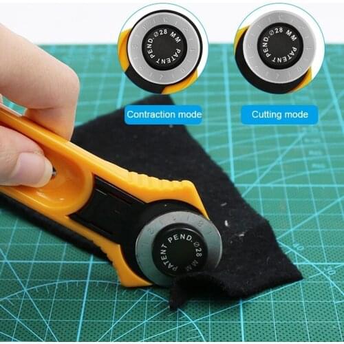 Titanium Coated Rotary Cutter Patchworks Cutter for Cloth Paper Fiber Film Leather Carpet JW