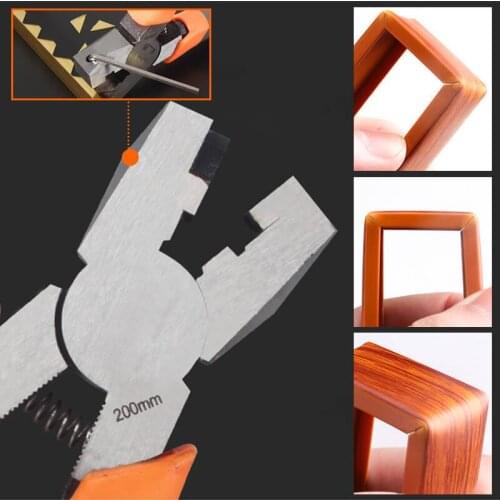 Hand Aglet Crimping Pliers, V-shaped Buckle Folding Pliers Wire Slot Cutter Woodworking Tool