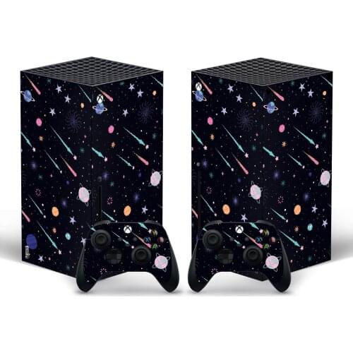 Meteor Style Xbox Series X Skin Sticker for Console & 2 Controllers Decal Vinyl Protective Skins Style 1