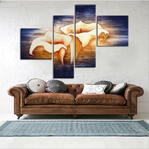 Top quality large flowers oil painting on canvas pure hand painted unique gift home decoration modern style painting