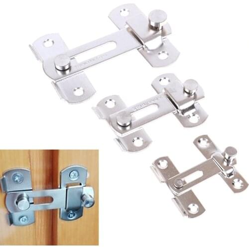 Stainless Steel Guard Latch Bolt With Screws Sliding Window Door Lock Handle Door Latch Home Safety Chain Door Home