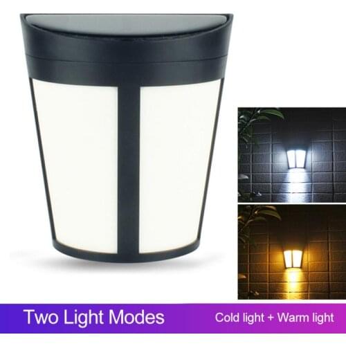 1PCS Wall Lamp White/Warm Light 0.5W Waterproof Solar Outdoor Garden Light Solar LED Light For Garden Wall Decoration Wall Lamp