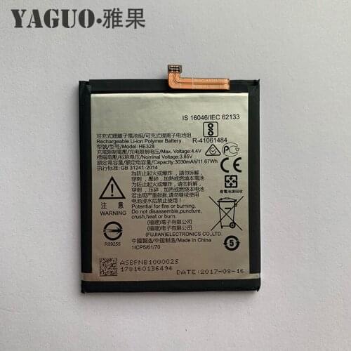 100% New Original HE328 3030mAh Battery HE 328 For Nokia 8 Nokia8 N8 TA-1004 Batteries Mobile Phone