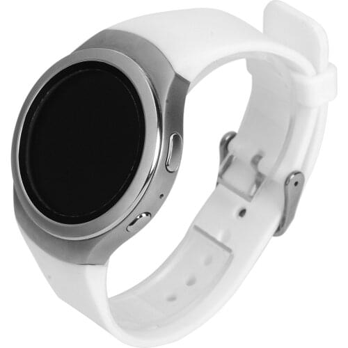 2Pcs Smart Watch Silicone Soft Wrist Band Straps for Samsung Gear S2 BSM-R720 White