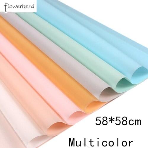 20/10pcs/lot DIY Flower Wrapping Paper Craft Paper Translucent Solid Color Waterproof Matte Han Su Paper Clothing Gift Packaging