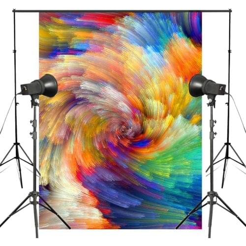 5x7ft Abstract Colorful Photography Backdrop Swirl Background Art Photo Studio Props Wall