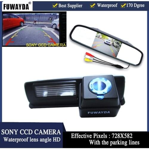 FUWAYDA Car Parking 4.3" Color TFT LCD Car Camera Monitor+SONY HD CCD Camera for Toyota HARRIER ALTEZZA PICNIC ECHO VERSO CAMRY