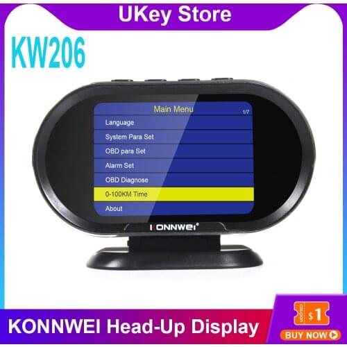 KONNWEI KW206 OBD2 On-Board Computer Auto Car Digital Computer Display OBD 2 Scanner Fuel Consumption Water Temperature Gauge