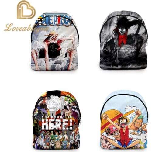One Piece Backpack Men Women Backpacks School Bag Travel Bags for Teenagers Boys and Girls Backpacks