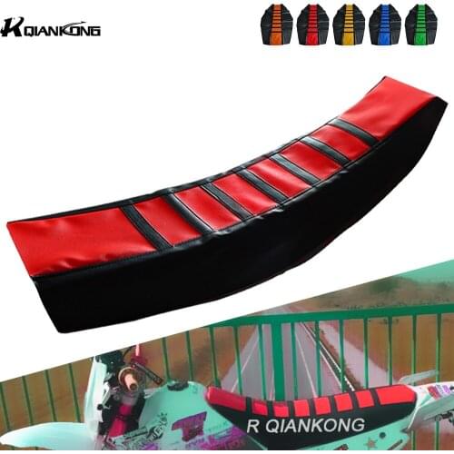 For Honda CRF250R CRF450R CRF250X Suzuki RM85 RM125 RM250 RMZ450 Dirt bike Seat Cover Waterproof Non-slip Rain Dust Striped