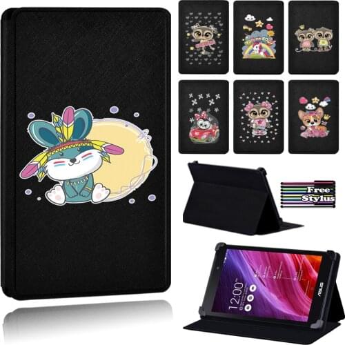Flip Tablet Case For Asus Memo Pad 7/Memo Pad 10 ME102A ME103K New Cartoon Cover Case For Pad HD 7 ME173X ME173/Pad 8 Me181C