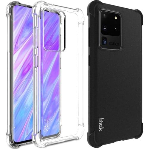IMAK Airbag Case For Samsung Galaxy S20 Ultra Plus S20 FE Drop resistance Soft TPU Silicone Clear Transparent Cover