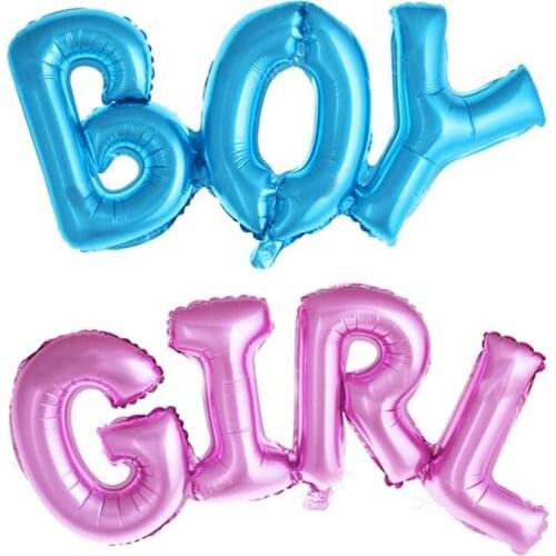 Baby Girl Boy Birthday Letters Balloons Foil Balloons Baby Shower Party Decoration Helium Balloon Birthday Party Decoration
