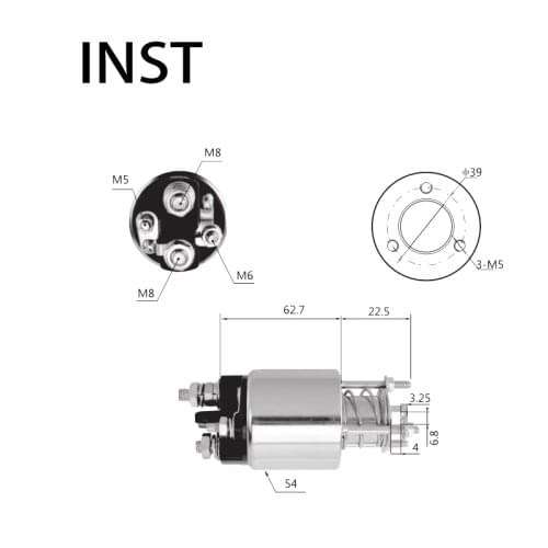 ELECTROMAGNETIC SWTICH SOLENOID FOR 12V 0.9KW 631 110 06 632 235 37 632 935 37 2395