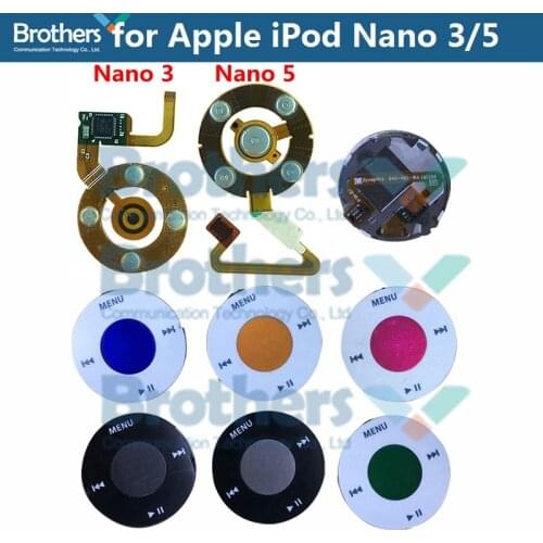 For Apple iPod Nano 5 Click Wheel Flex Cable Nano 3 Headphone Jack Flex Cable For iPod Nano 5 Central Button Flex Cable Test Top