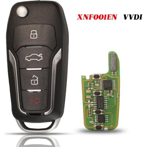 Jingyuqin XNFO01EN VVDI Remote Smart Car Key For Ford Xhorse X013 Series Universal 4Buttons Control Key