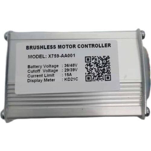 BRUSHLESS MOTOR CONTROLLER 36V/48V 15A KD21C X759-AA001 Electric Bicycle Accessories