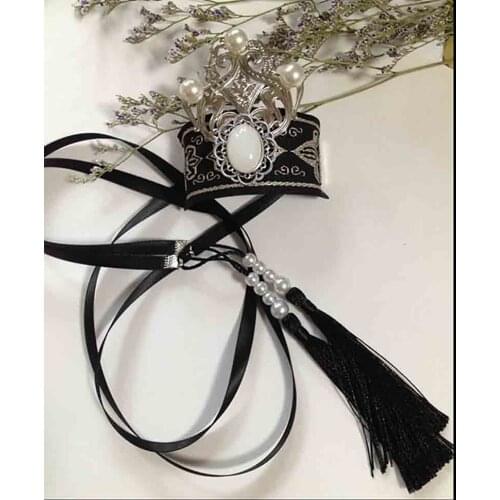 Men Retro Headdress Chinese Traditional Mens Headdress Hanfu Black Anime Cos Prop Vintage Hair Deduction Headband Gfit For Men