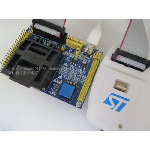 Original ST IC Test Seat STM32 Burning Programme STM32-LQFP64 Socket Adapter
