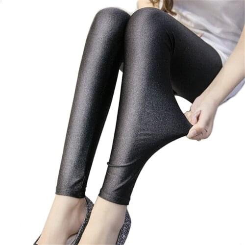 Polyester Casual Leggings For Women High Elastic Material Black Fiteness Pencil Leggins Pants Streetwear Legging Plus Size