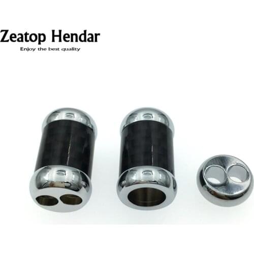 1Pcs Carbon Fiber 8mm Main Wire Hole Splitter + 4.5mm Branch Hole Slider Kit for DIY Custom Upgrade Headphone Cable