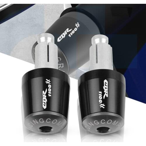 7/8" 22mm Motorcycle Handlebar Grips End Handle Bar Cap End Plug For HONDA CBR1100XX CBR 1100 XX CBR1100 XX BLACKBIRD 1996-2007