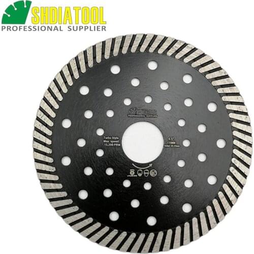 SHDIATOOL 4.5"/5"/7"/9" Diamond Hot Pressed Turbo Blade Cutting Disc Granite Marble Sawblade Diamond Circular Saw Blades Wheel