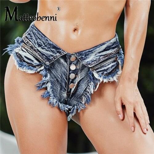 Summer Women Fashion Push Up Denim Ripped Shorts Casual High Waist Mini Hotpants Black Skinny 2020 Female Sexy Club Short Jeans