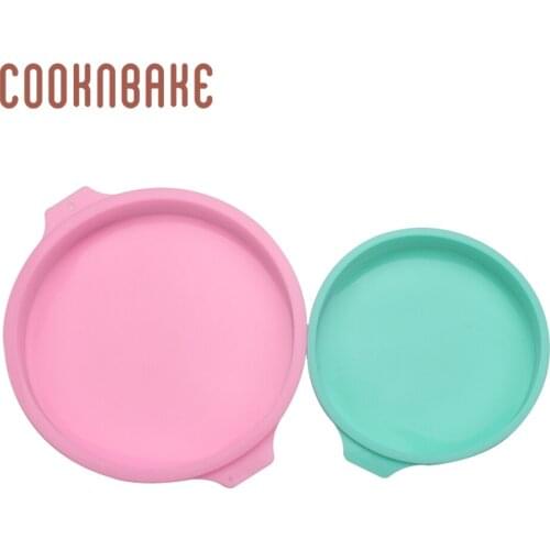 COOKNBAKE rainbow cake mould silicone mold for small cake decorating round cakes bread pastry form pizza pan DIY christmas