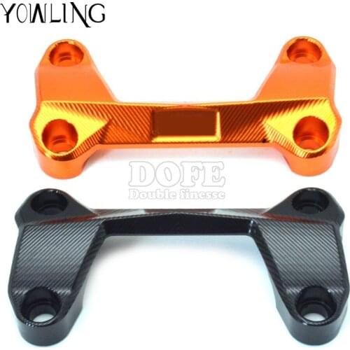 Stabilizer linear Motorcycle CNC Aluminum Handlebar Risers Top Cover Clamp Fit For 390 200 125 Dirt Bike